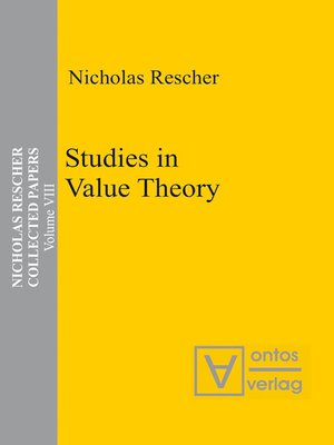 cover image of Studies in Value Theory